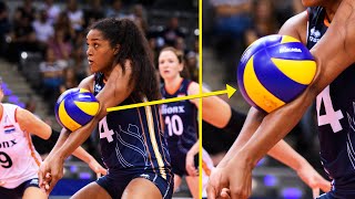 TOP 20 Most Powerful Serves in Womens Volleyball History [upl. by Tocs]