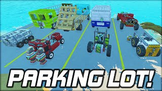 We Built a Parking Lot to Stop Putting Our Vehicles on Poles Scrap Mechanic Coop Ep 57 [upl. by Rocco]