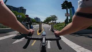 4K  NYC Bike Tour  Central Park to World Trade Center [upl. by Nongim]