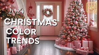 Top 10 Christmas Decor Color Trends for 2024 You MUST Try  Unique Ideas for a Festive Home [upl. by Gamin37]