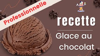 Recette professionnelle de la glace au chocolat crème glacée  gelato et glace italienne [upl. by Ydok273]