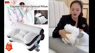 Sleep Enhancing Cervical Support Comfort Goose Down Pillow横版 [upl. by Allegna458]