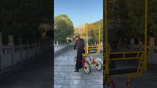 Person loses balance on quadricycle in Jiangxi China [upl. by Anairad410]