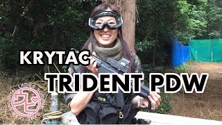 【ウピウピ隊】KRYTAC TRIDENT PDWを撃ってみた【ゆっきぃ編】 [upl. by Ecirtaed978]