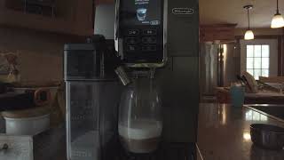 Delonghi Dinamica Plus Auto Coffee Machine 4K Realtime use [upl. by Hamian]