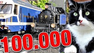 An der schönen blauen Gartenbahn  100000 Abonnenten Special 🙀 [upl. by Crosby2]