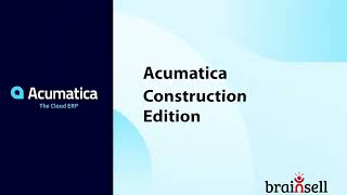 Acumatica Construction Edition  Product Tour [upl. by Phillipp]