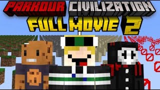 Minecraft but evbo survives AGAIN in PARKOUR CIVILIZATION FULL MOVIE [upl. by Lessig]