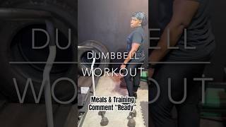 Dumbbell Workout 🏋🏾‍♀️  Keto 🥩to shed fat fast 💨food workout [upl. by Anestassia972]