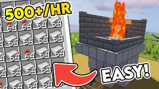 Easiest Iron Golem Farm Design  Minecraft 120 Iron Farm Tutorial  500 Per Hour [upl. by Loni]