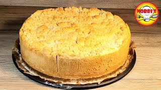 Weltbester Birnenkuchen  Streuselkuchen mit Birnen und Pudding aus Sahne [upl. by Asalocin]