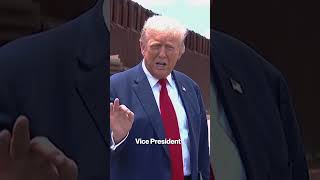 Donald Trump criticized Kamala Harris’ on border security during a visit to Arizona shorts [upl. by Aurthur]