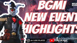 BGMI NEW EVENT HIGHLIGHTS 🤩🥳🥳 [upl. by Ynneb41]