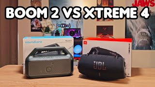 Soundcore Boom 2 VS JBL Xtreme 4 quotEQ VS EASY USEquot [upl. by Annaes]