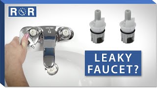 How to Replace Leaky Cartridges in a Bathroom Faucet  Repair amp Replace [upl. by Otha]