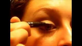 Applying Avon Super Extend Liquid Eyeliner [upl. by Summons]