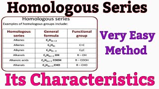 CARBON AND ITS COMPOUNDSCHAPTER 4 HOMOLOGOUS SERIESCHEMISTRY CLASS 10 CBSE [upl. by Rossner]