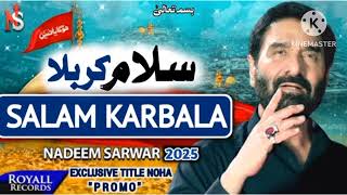 new noha nadeem sarwar 2025 salam karbala [upl. by Amalle]