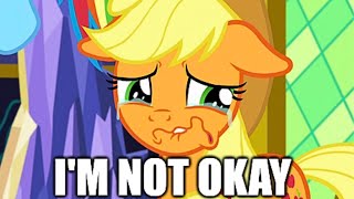 ALL Applejack Crying Scenes  MLP FiM [upl. by Dickinson526]