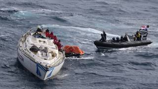 Dramatic rescue while I was sailing across the Atlantic Feb 2017 [upl. by Siravrat]