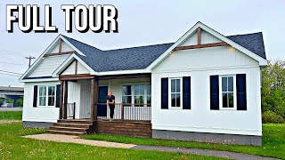 Inside Look Touring a Craftsman Style PREFAB HOME [upl. by Nohcim]