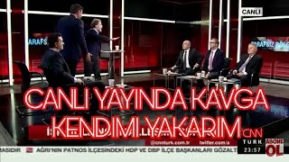 Cnn Türk Canlı yayında Aykut Erdoğdu ve Ayhan Oğan kavga eşiğine geldi  Kendimi yakarım 16112016 [upl. by Annekam84]