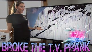 BROKEN TV SCREEN PRANK [upl. by Elissa]