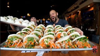 Steam Buns Challenge  ManVFood  Molly Schuyler  Epic [upl. by Haslam]