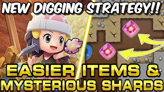 NEW DIGGING STRATEGY for the Grand Underground in BDSP EASIER ITEMS AND MYSTERIOUS SHARDS [upl. by Fosque]