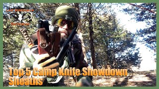 Top 5 Camp Knife Showdown Sheaths knife camp survival [upl. by Acitel]