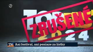 Markiza Televizne noviny Ani festivalani peniaze za lístky [upl. by Berneta]