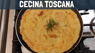 Cecina toscana  Torta di ceci in padella fatta in casa [upl. by Payson]