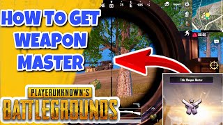 How to Get Weapon Master Title  Why i didnt get Weapon Master  PUBG Mobile [upl. by Dihsar]