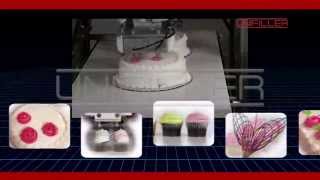 Unifiller Robotic Cake amp Cupcake Decorating Machine [upl. by Ecnarual629]