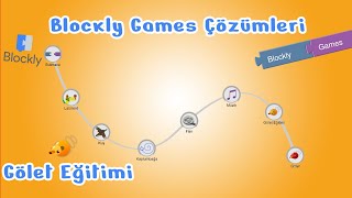 Blockly Games Çözümleri  Gölet Eğitimi [upl. by Nylehtak646]