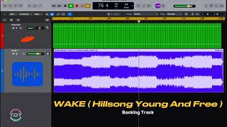 Wake  Hillsong Young And Free  Backing Track Drum Low [upl. by Anyal]