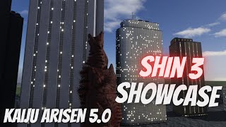 ShinagawaKun Showcase Shin 3  Kaiju Arisen 50 Roblox [upl. by Enilada32]