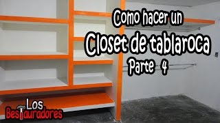 Como hacer ClosetRopero de tablaroca Parte 4 Juntas Pasta y Acabado [upl. by Eihcir307]