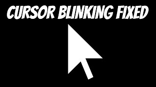 How To Fix Cursor Blinking in Windows [upl. by Arriaes585]