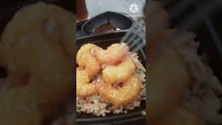 MY CHEAT MEAL AT PANDA EXPRESS  EGG ROLL HONEY WALNUT SHRIMP AND FRIED RICE  NOT SPONSORED [upl. by Lawford]