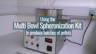 Lab scale extrusion and spheronization with the Multi Bowl Spheronization Kit [upl. by Derr]