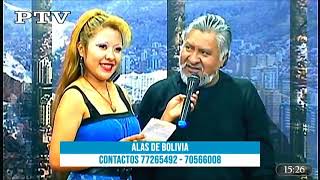 ALAS DE BOLIVIA EN EL PROGRAMA SABOR Y CANDELA PACEÑISIMA DE COTEL TV [upl. by Magena]