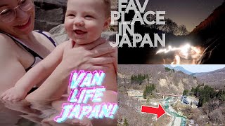 Kiriake Wild Onsen Hot Spring guide • Japan van life trip e15 [upl. by Yc]