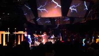 Bjork  Crazy finale with live Tesla Coil at Craneway in Richmond CA [upl. by Remot91]