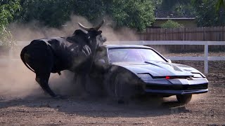 KITT VS Bull  Knight Rider CLIP [upl. by Sucram]