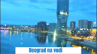 Beograd na vodi  predveče  panorama Kula Beograd i kula Skajlajn A i kula AFI Beograd5112021 [upl. by Cyril]