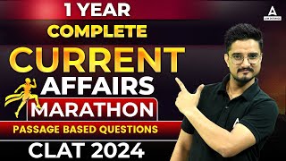 CLAT 2024 Current Affairs Marathon Class  CLAT 2024 Preparation  Passage Based Questions [upl. by Aihsitan647]