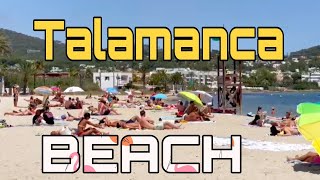 Talamanca Beach IbizaPlaya de TalamancaSummer 2022 in IBIZA [upl. by Oynotna421]