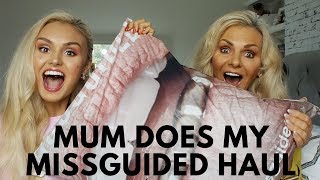 Missguided Haul  Try On  SEP My Mum does my shopping😂 😂 Round 2 💗 [upl. by Isied208]