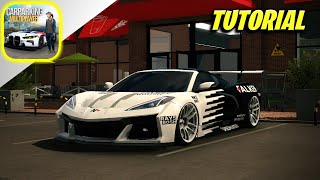 Tutorial Falken Chevrolet Corvette C8 Design Car Parking Multiplayer [upl. by Ahsilla802]